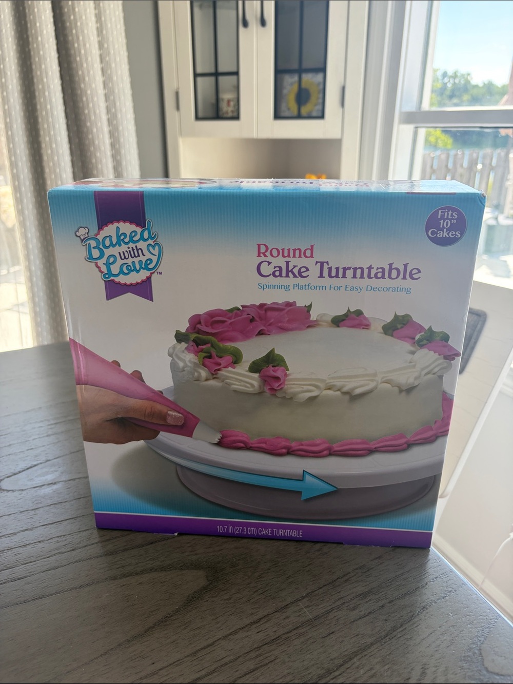 Round Cake Turntable - Spinning Decorating Platform